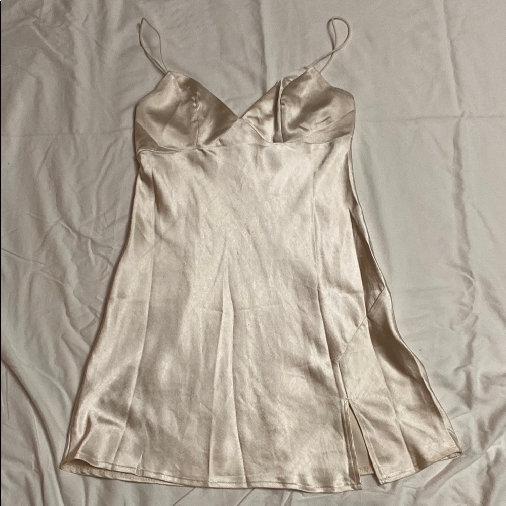 Princess Polly Cream Mini Dress